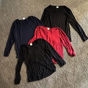 Soma Cool Nights 4 Long Sleeve Shirts Lot